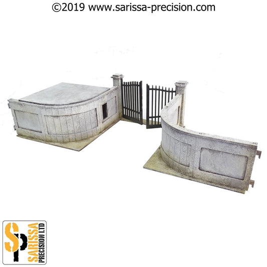 28mm Modern Embassy Security Checkpoint & Gate Set