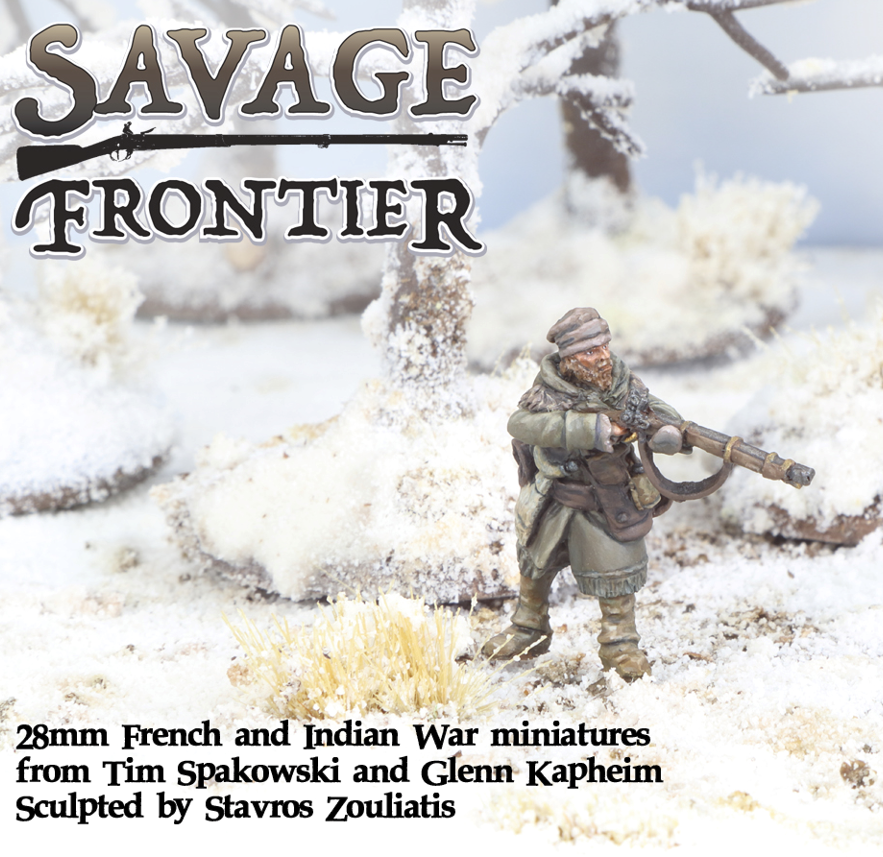 28mm Winter French and Indian War Fur Trapper